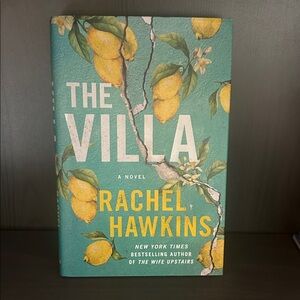 The Villa by Rachel Hawkins Hardcover BooK Lemon Design Cover
